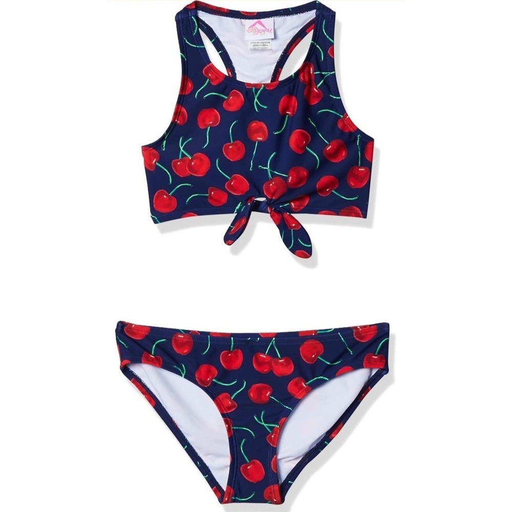 Kanu Surf Girls' Addie UPF 50+ Beach Sport Racer Bikini 2-Piece Swimsuit Size 12